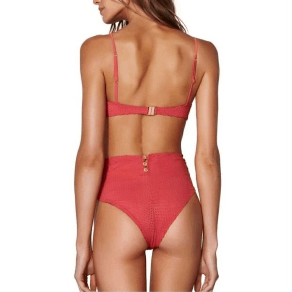 NWT ViX Scales Bela Hot Pant in Coral Medium​​​​​​ - Picture 2 of 8